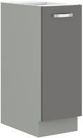 Spodní skříňka GREY šedý lesk / šedá CARGO 30 D BB 