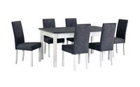 Jídelní set 1+6, stůl MODENA 1 a  bukové židle ROMA 2 
