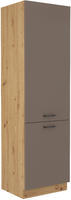 Vysoká lednicová skříň BOLONIA artisan/truffle grey 60 LO-210 2F 