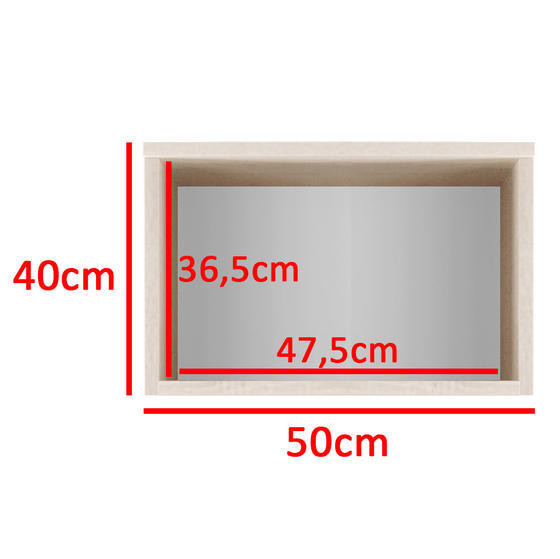 Závěsná skříňka Emi, 50 cm  - 2