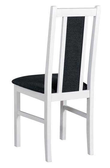 Čalouněná jídelní židle Bos 14  bílá/ tmavé modrá  - 2