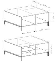 Konferenční stolek LS-6 Link A Styles indigo, 90 x 58 - 3/10