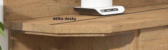 Kuchyňská pracovní deska 2,8 cm pro regál 30 D ZAK, levá strana  - 5